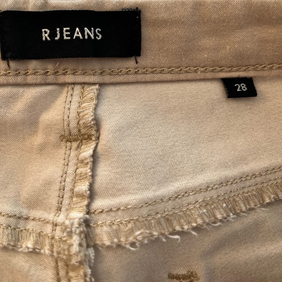 R jeans Tan Skinny Jeans size 28 - Picture 5 of 5